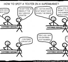 Tester w supermarkecie