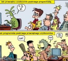 Użytkownik vs Programista